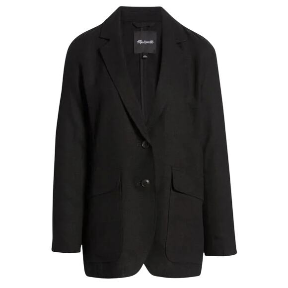 Madewell Larsen Breezewoven Linen Blend Blazer Size 3X New with Tag MSRP $148 - Picture 7 of 10